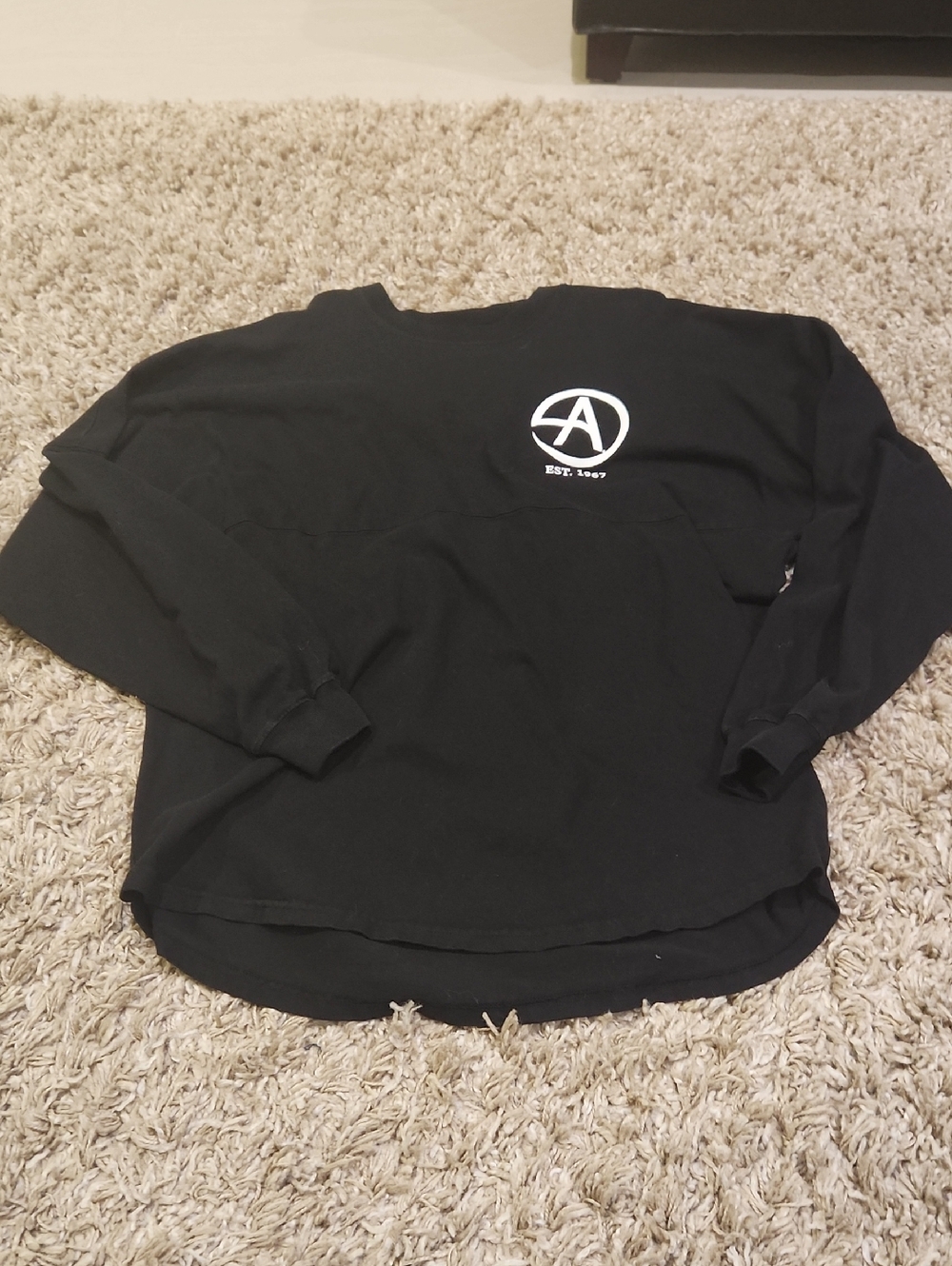 Black Graphic Long-Sleeve Tunic Top - Est. 1997 Logo